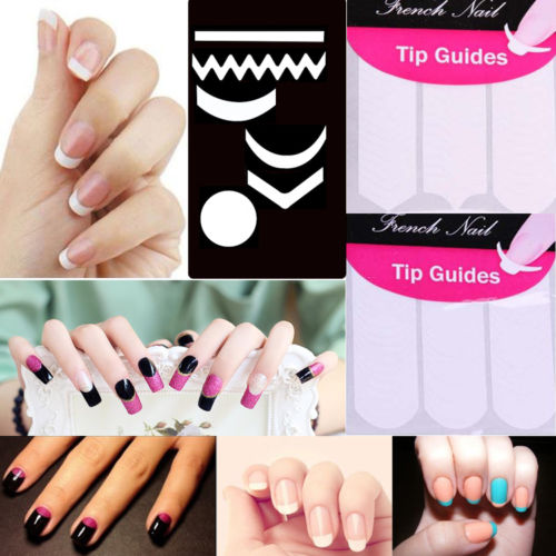 Image of 2 Pack Striping Line French Manicure Form Nail Art Tape Sticker DIY Stencil 9.8G0.6Y