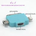 4 in 1 adapter Both charging and data sync Applicable to cable micro usb otg adapter