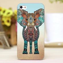 Colorful ElePHANT Design Customized transparent case cover cell mobile phone cases for Apple iphone 6 6plus hard shell