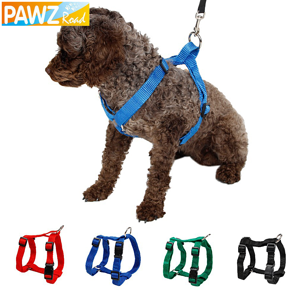 Image of Pet Harness Nylon Adjustable Safety Control Restraint Cat Puppy Dog Harness Soft Walk Vest Large Dog Blue Red Black Green