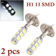 2pcs H1 13 SMD 5050 LED White Car Fog Headlight Head Lamp Bulbs DC 12V MA345