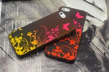 New Classic Butterfly Gradient Hard Plastic Back Cover Case for iphone 4 4S