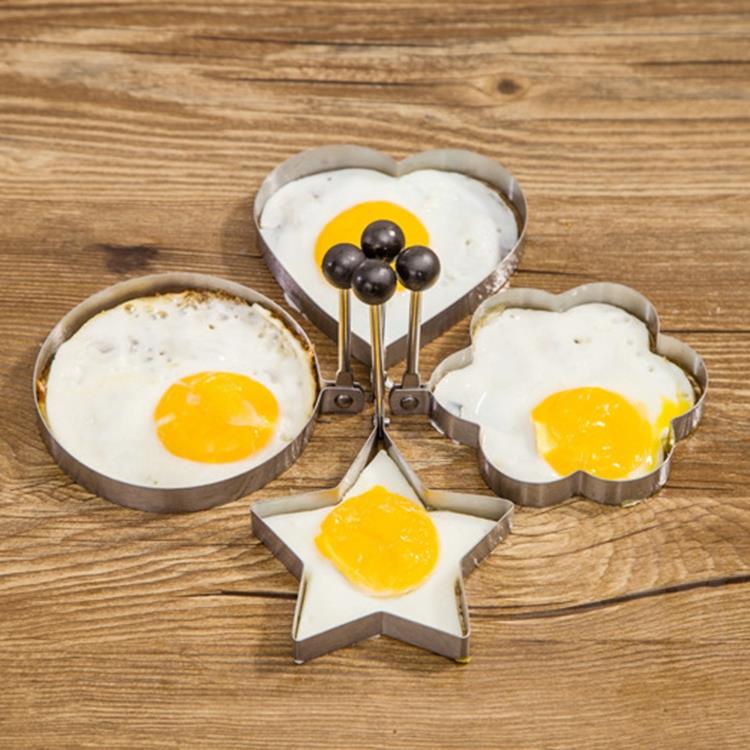 Image of 4pcs Form For Eggs, Free Shipping Stainless Steel Fried Egg Mold Kitchen Tool Pancake Rings Cooking Egg Styling Tools Gadget