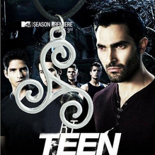 2015 Free shipping Teen Wolf Triskele Necklace Triskelion Necklace Allison Argent Pendant necklace Movies Jewelry