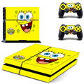 SpongeBob Skin Vinyl Skins Sticker for Sony PS4 PlayStation 4 and 2 Controllers Skins Cover GCTM0101