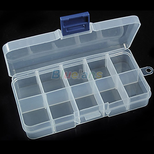 New Storage Case Box 10 Compartment for Nail Art Tips Sundeies Jewelry 0228 2XVP