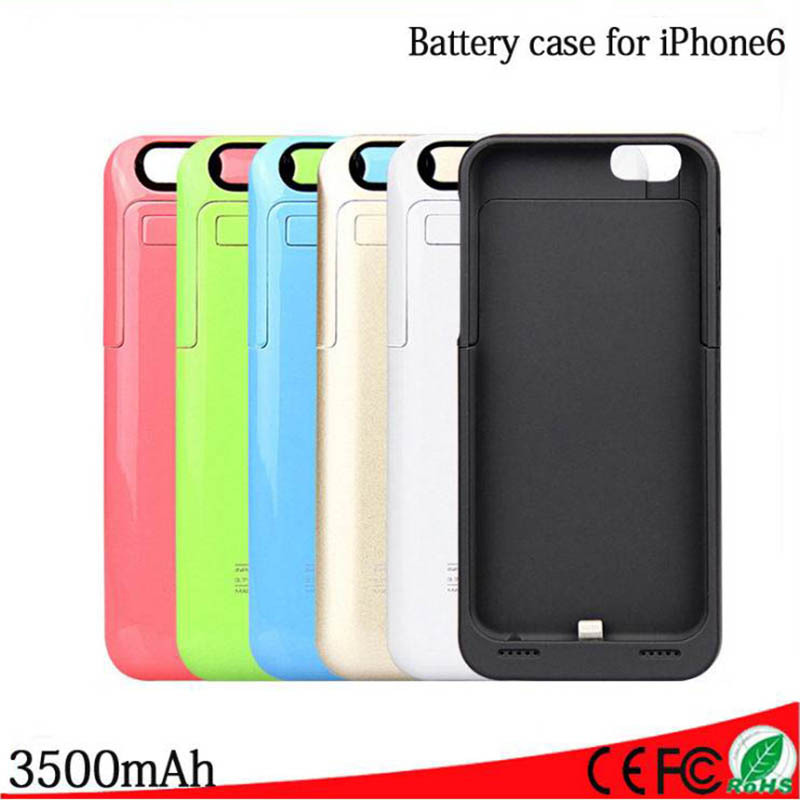 Image of 3500mAh For iPhone 6 External Portable Battery Backup Charging Bank Power Case Cover For iPhone6 6s Retail and wholesale