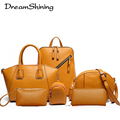 DreamShining 2016 New Arrival 6 Set Leather Handbags Women Office Bag Composite Women Bag Designer Handbag