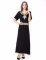 islamic clothing for women muslim Long sleeve Dress black abaya dubai moroccan Kaftan Caftan Islamic Abaya