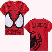 Hot sale Kids Boys Baby Girls Spiderman Hero T-shirt short Sleeve kids Tops 100%cotton children’s Clothes