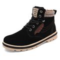 2017 Men Boots Fashion Men Winter Snow Boots Plush Fur Ankle Snow Boots Men Shoes High