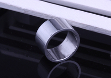 Wide smooth titanium steel rings ring fashion jewelry stainless rings for women princess ring bulk cheap
