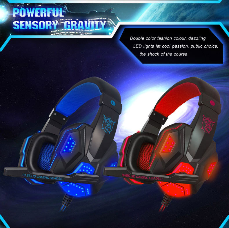 2015 Brand New PLEXTONE PC780 Over-ear Game Gaming Headset Earphone Headband Headphone with Mic Stereo Bass LED Light for PC Gamers 004