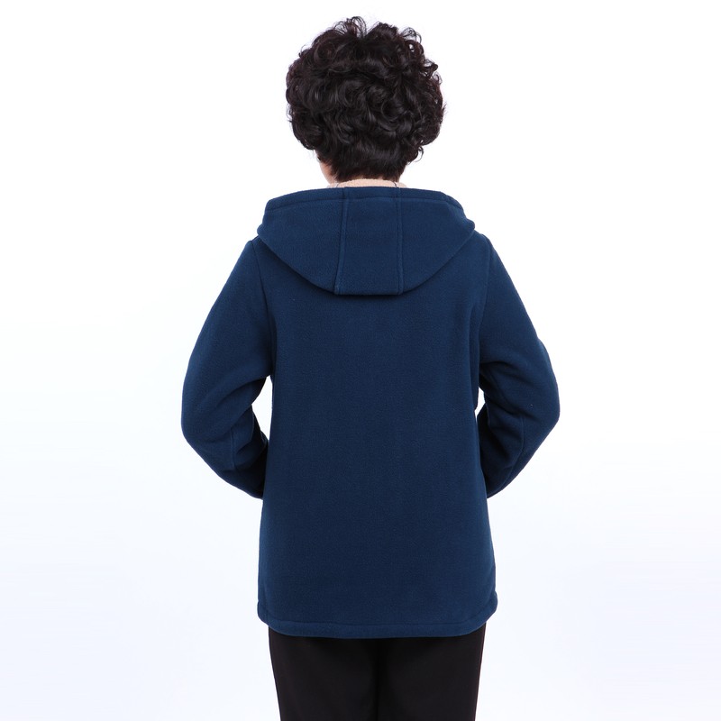 Winter Middle Aged Womens Hooded Imitation Lambs Fleece Jackets Ladies Warm Soft Velevt Coats Mother Overcoats Plus Size (26)