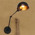 Industrial Vintage Wall Lamps Simple Style Loft Retro Little Umbrella Double Arms Bedside Lamp Restaurant Light