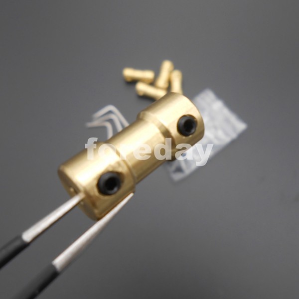 Description Picture 4 of item10PCS 3.17MM Shaft Motor Flexible Coupling Coupler Brass length 20mm 3.17 TO 3.17MM +4spanner *FD245X10(10p+4spanner)