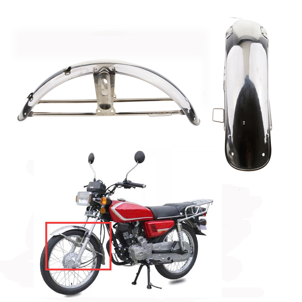55cm Motorcycle ATV Short Rear  Mudguard Metal Steel For Honda CG125