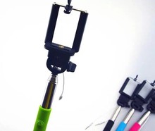 Wired Selfie Stick Handheld Monopod Built in Shutter Extendable Mount Holder For Iphone Samsung Lenovo MEIZU