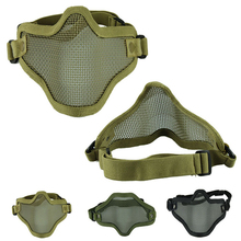 Hot sale Free Shipping New Arrival Iron Face Airsoft Mask Metal Wire Mesh Lower Half Mask