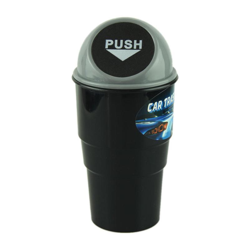 Image of New Qualified Delicate Car garbage can vehicle Trash Can Garbage Dust Case Holder Bin Hot Selling Jan9