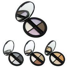 1pc Glitter Natural Smoky 4colors Eyeshadow Palette Shining fashion Makeup cream eye shadow Cosmetic