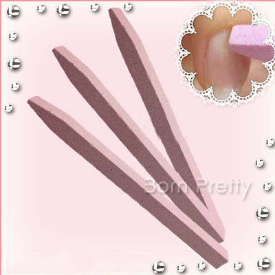 Image of 1Pc Unique Stone Nail File Cuticle Remover Trimmer Buffer Nail Art Tool (Random Color) #12146