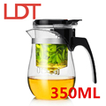 LDT Handmade 350ML Clear Tea Pots With Strainer Heat Resistant Glass Teapot Kung Fu Tea Sets