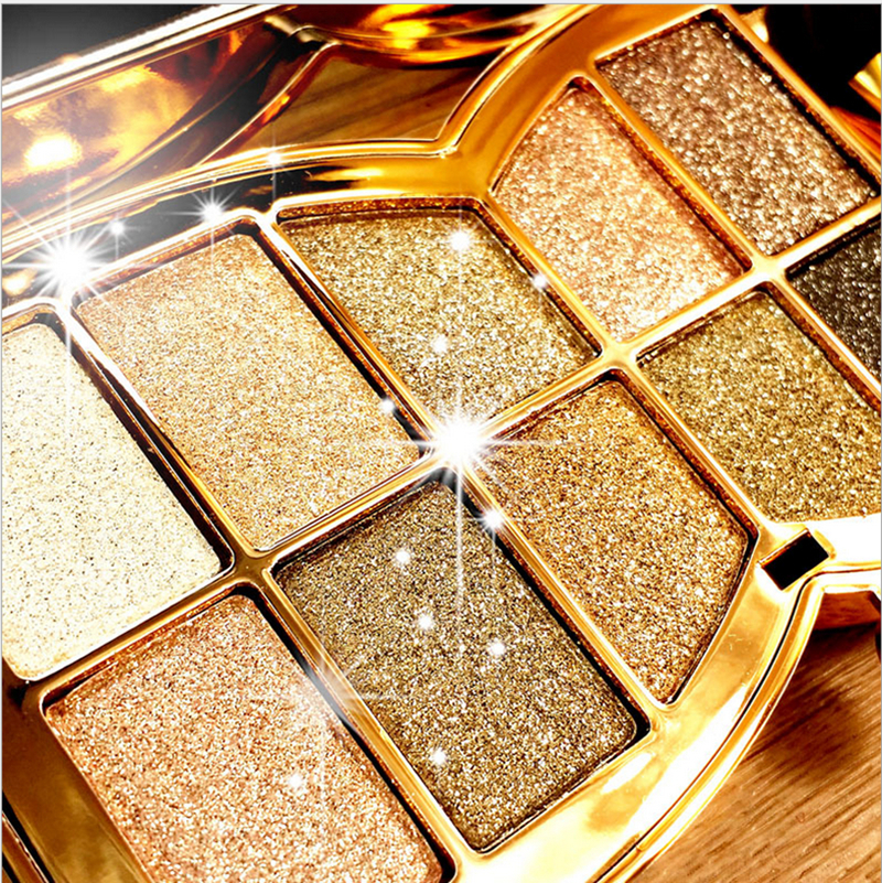 Image of 2016 Korea hot 10-color Professional beauty eye shadow Diamond shining smoked makeup Natural and lasting free shipping JF-S411