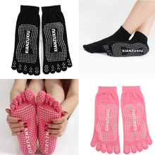 Womens Cotton Toe Sock – Antiskid Breathable – Indoor Dance/Yoga Socks