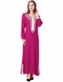 Muslim women Long sleeve Dubai Dress maxi abaya jalabiya islamic women dress clothing robe kaftan Moroccan