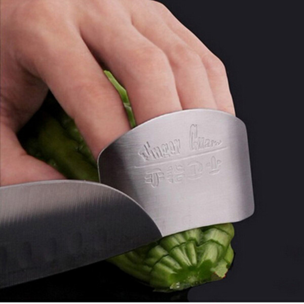 Бесплатная доставка Кухня Кулинария Инструменты Из Нержавеющей Стали Finger Ручной Предохранитель Протектора Персонализированные Дизайн Чоп Безопасный Ломтик Нож