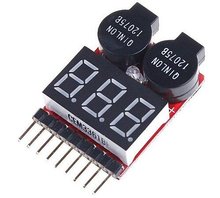 Free Shipping 2015 Hot Sell1 8S LED Low Voltage Buzzer Alarm Lipo Voltage Indicator Checker Tester