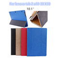 For Lenovo Tab 2 A10 30 leather case cover 10 1 slim protective stand case for