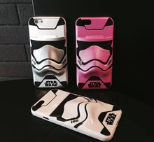 Star Wars 3D stereo phone shell for iPhone6s Apple 6plus white soldiers personality shell protective sleeve popular brands