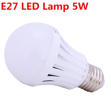 5W LED Lamp E27 SMD2835 LED Bulb AC220V Cold white/warm white High brightness 1H