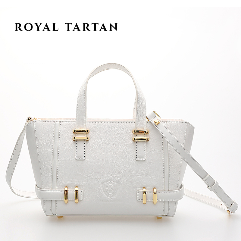 ROYAL font b TARTAN b font luxury handbag designer genuine leather bag OL fashion tote women