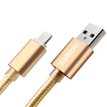 NKOBEE Luxury Metal Braided Mobile Phone Cables Charging USB Cable Charger Data For iPhone 5 5S