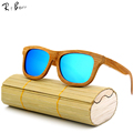RTBOFY 2017 New Fashion Products Men Women Glass Wood Polarized Sunglasses Retro Wood Lens Wooden Frame