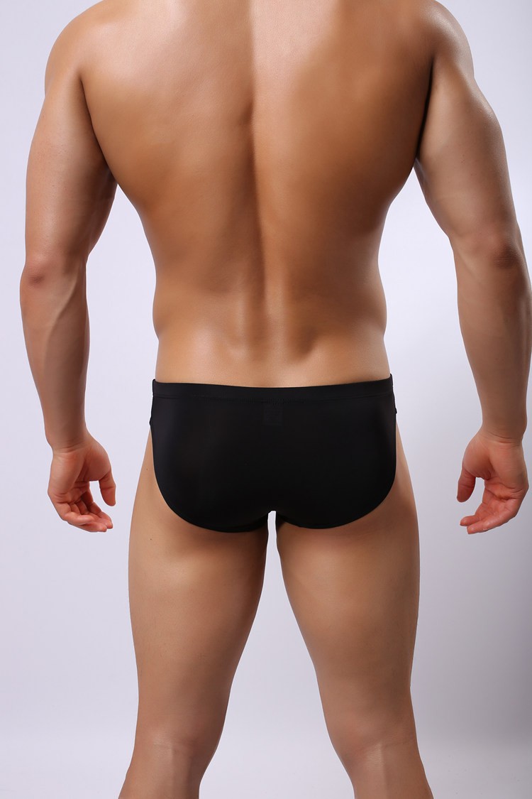 Cheap men Briefs sexy mens Transparent seamless Underwear hommes cueca Calzoncillos brand Sheer Mens Underpants=