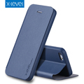 X Level Luxury Business PU Leather Case for Apple iPhone 5 5S SE Flip Cover for
