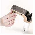 Universal Single USB Car Charger With Hands Free Car Kit MP3 Music Player Radio Adapter 4