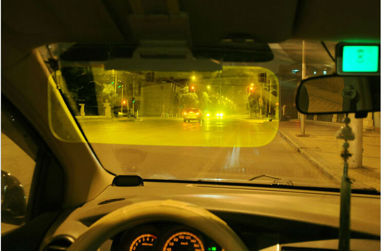 2 in 1Eyesight protecting Mirrors Clip-on Headlights Sun Head Light Visor Automotive Car Sunvisor for Driving Driver