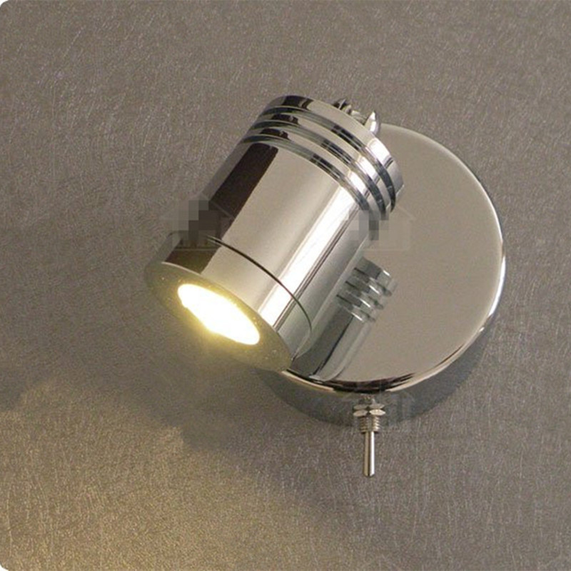 Five star hotels retrofit 3W LED Wall Reading Light/Polished Chrome/AC100 240V or DC12V 24V ...