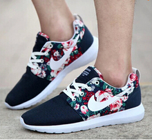 2015 New Design Flower roshelis trainers women& men running shoes ,hot sale London Mesh RUN sports sneakers breathable shoes