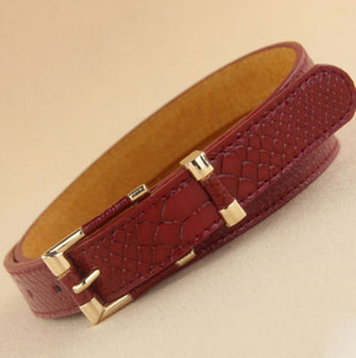 Delicate new Female grainy faux leather belt grain waist belt for Lady trend Free Size Hot