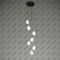 Ecolight Free Shipping Led Crystal Pendant Lamps 7 Lights Crystal Ball Chandeliers Stairs Loft Lights 110V