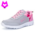 Wolf Who Women flats Breathable Lace up Shoes Casual Network Soft Breathable muffins Platform Woman s