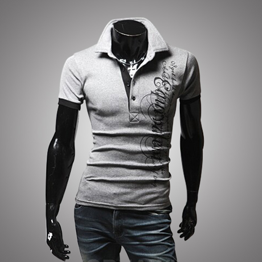 Image of Men T Shirt 2016 New Brand Summer Tshirt Camisetas Hombre Mens T Shirts Print Letter Fashion Short Sleeve Sport Tee Shirts P08