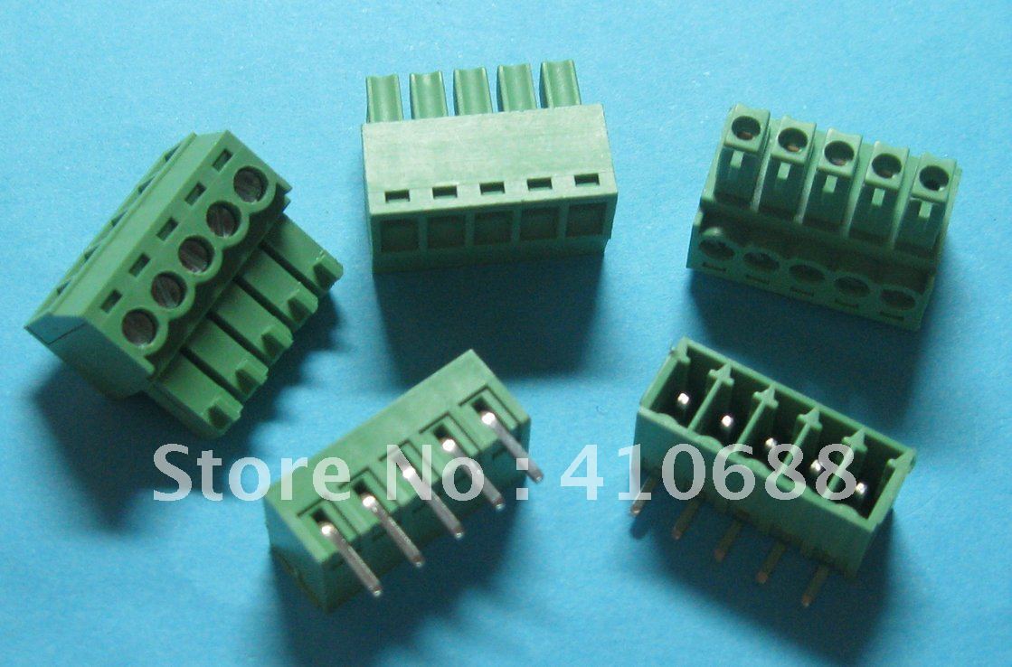 Купить 50 шт шаг 3,5 мм угол 5way/контактный винт клеммы разъем ...