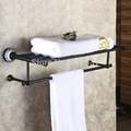 Ceramic Style Wall Mounted Double Towel Rack Towel Bar Oil Rubbed Bronze Finished Bathroom Bath Towel